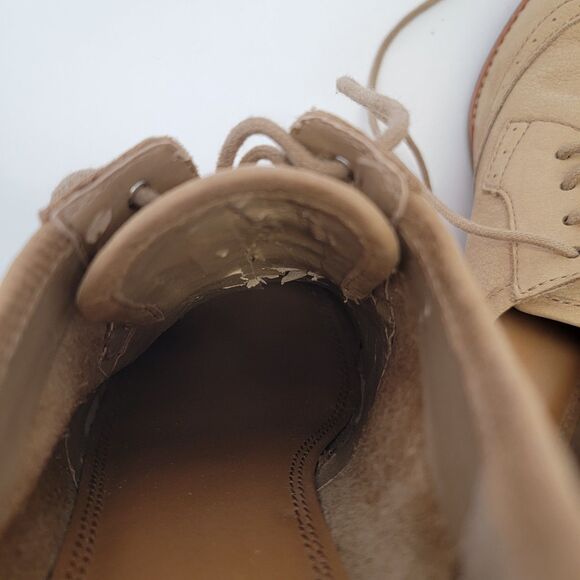 Giani Bini Womens Tan Low Heel Wingtip Lace-up Oxford Retro Brogues Shoes 8 - Picture 7 of 10